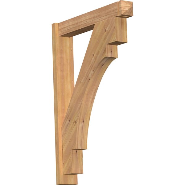 Ekena Millwork Merced Smooth Arts and Crafts Outlooker, Western Red Cedar, 5 1/2"W x 30"D x 42"H OUT06X30X42MRC03SWR - main